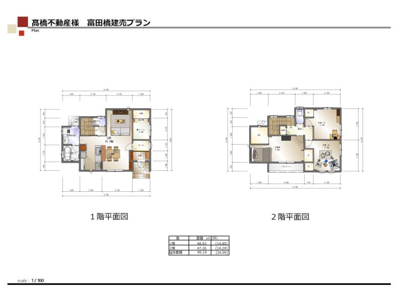 富田橋①号地　3ＬＤＫ＋ＷＩＣ　省エネ適合新築住宅セットプラン