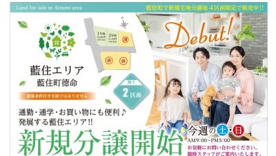 2025.1.28　Instagram更新　藍住新規分譲地販売会　残り2区画