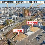 大幅値下げ　徳島の中心地富田橋　UNIQLOやスタバも近い新規分譲地　